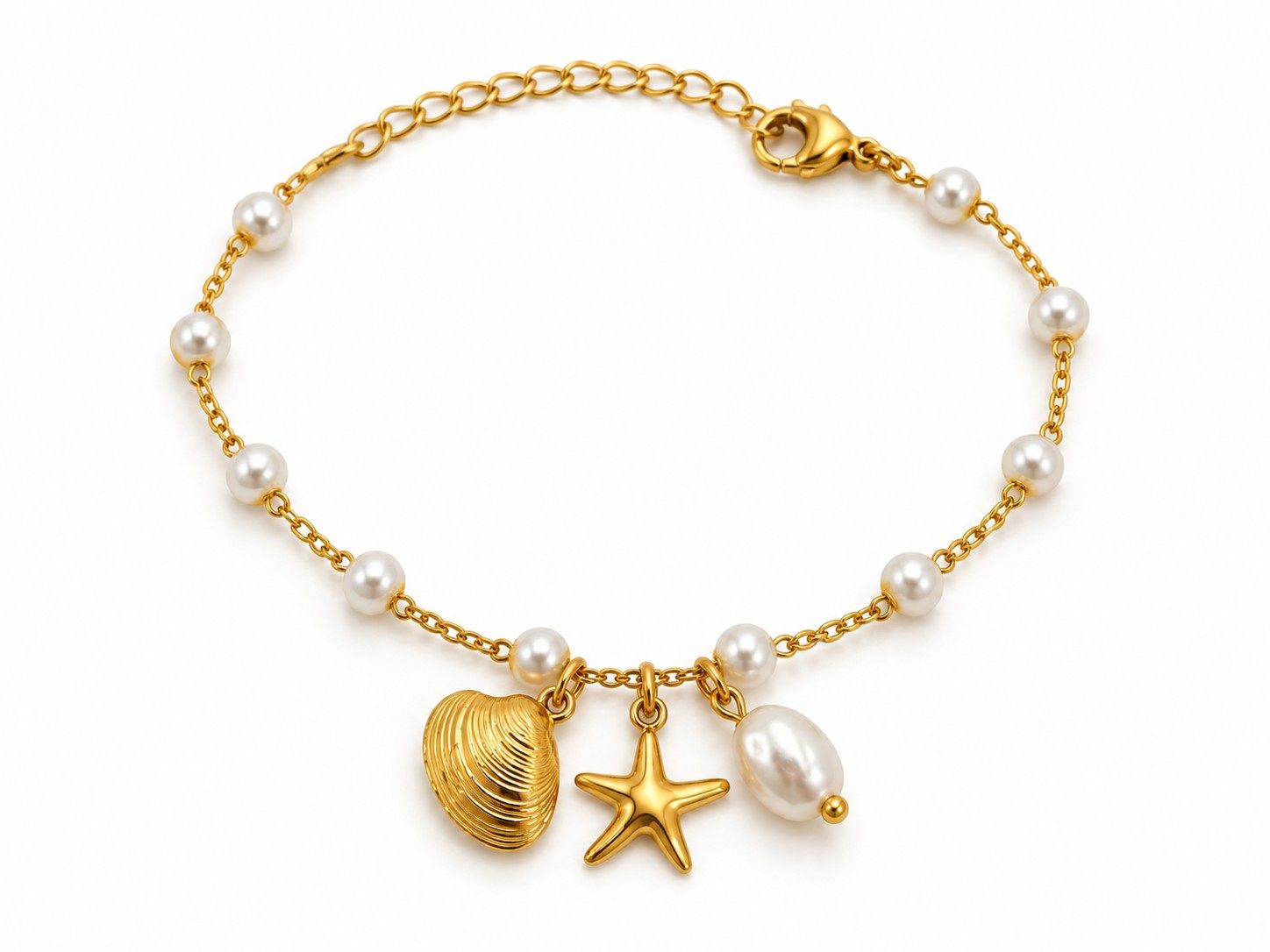 Coastal Pearl Anklet