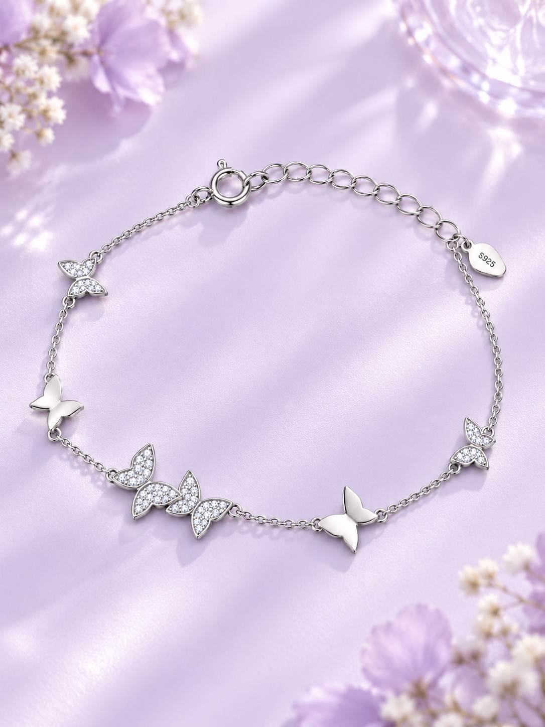 Butterfly Charm Bracelet - Thumbnail 3