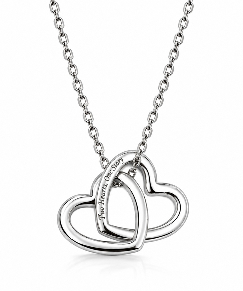Eterna Interlocking Hearts Necklace