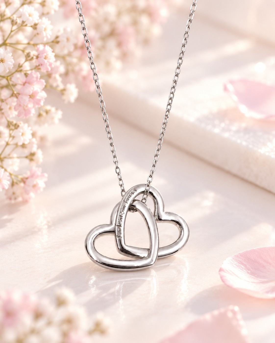 Eterna Interlocking Hearts Necklace - Thumbnail 3