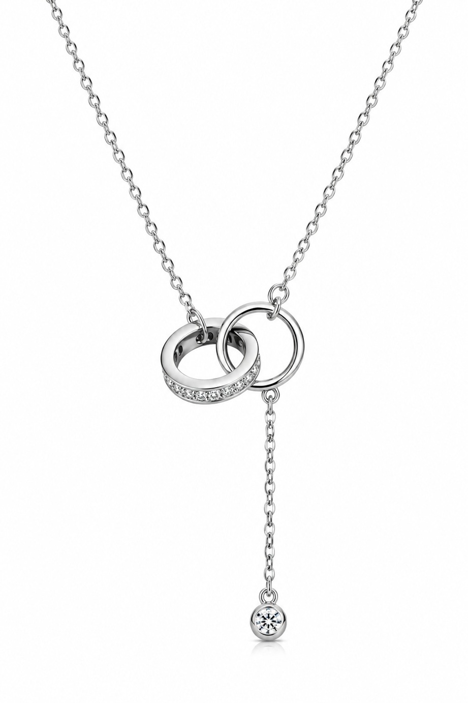 Eternal Interlocking Circles Y-Necklace