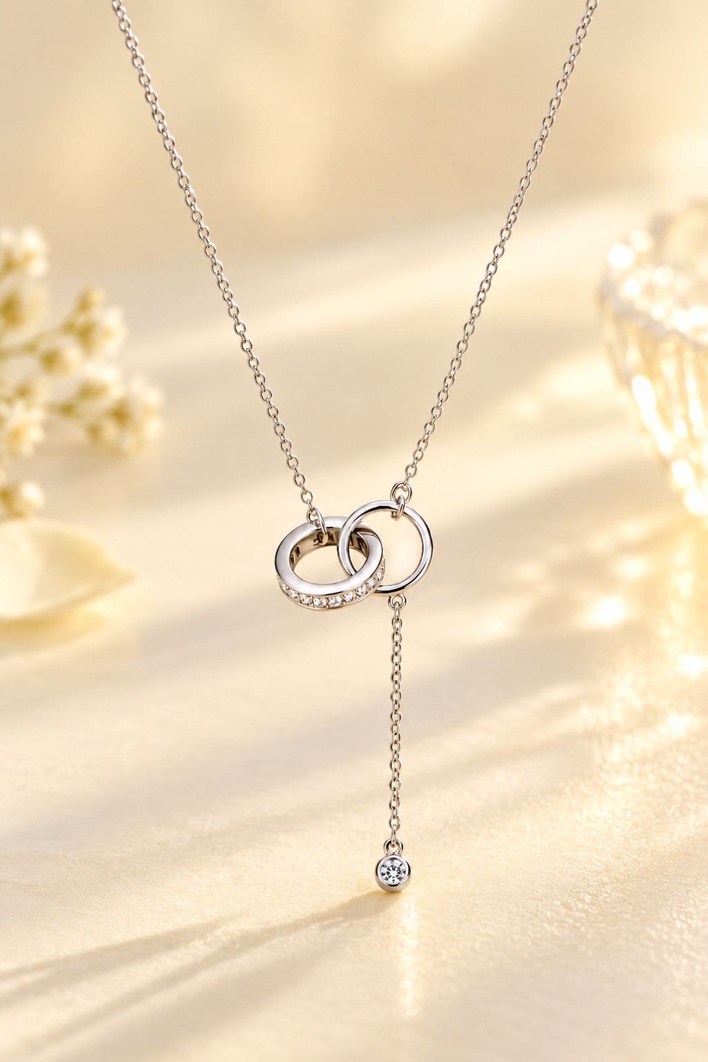 Eternal Interlocking Circles Y-Necklace - Thumbnail 3