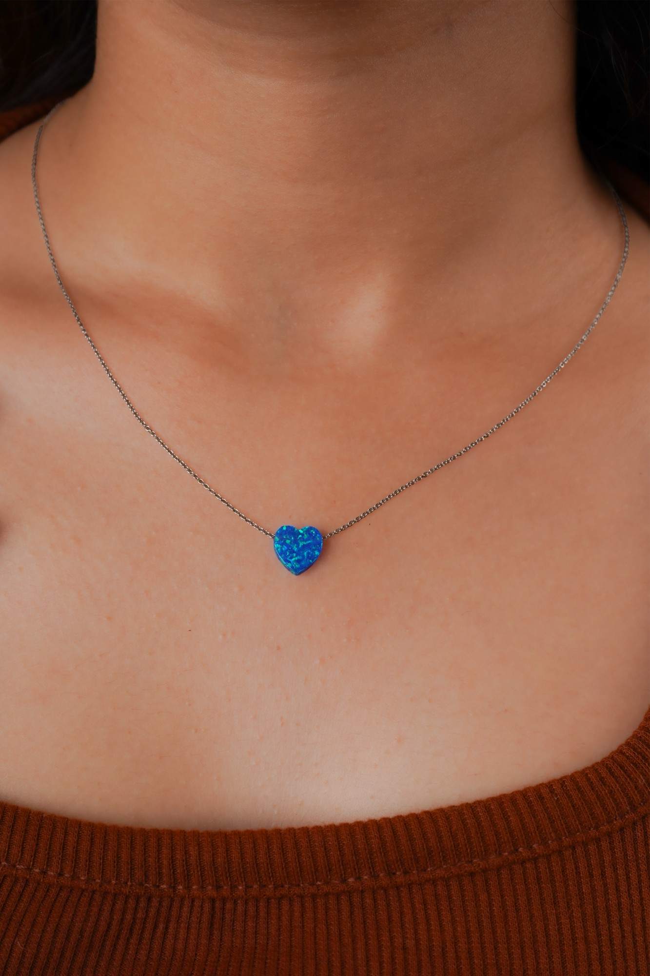 Azure Heart Necklace - Thumbnail 2