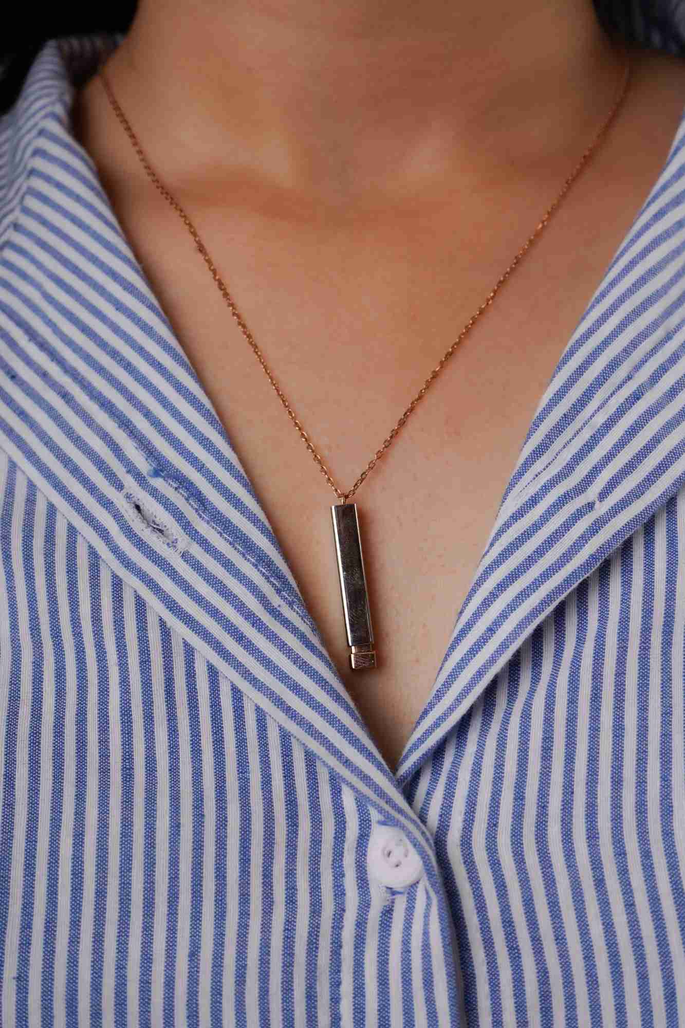 Dual Bar Necklace - Thumbnail 2