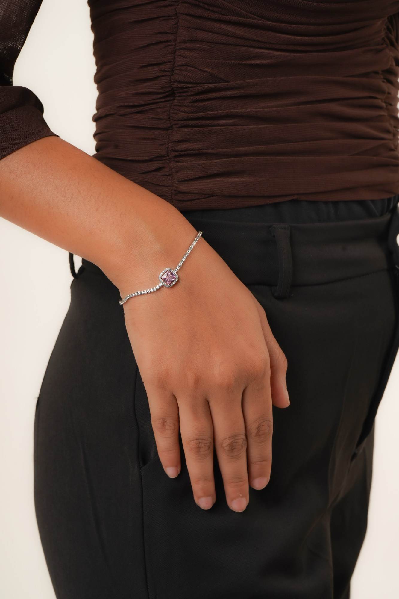 Rosalie Pink Halo Bracelet - Thumbnail 3