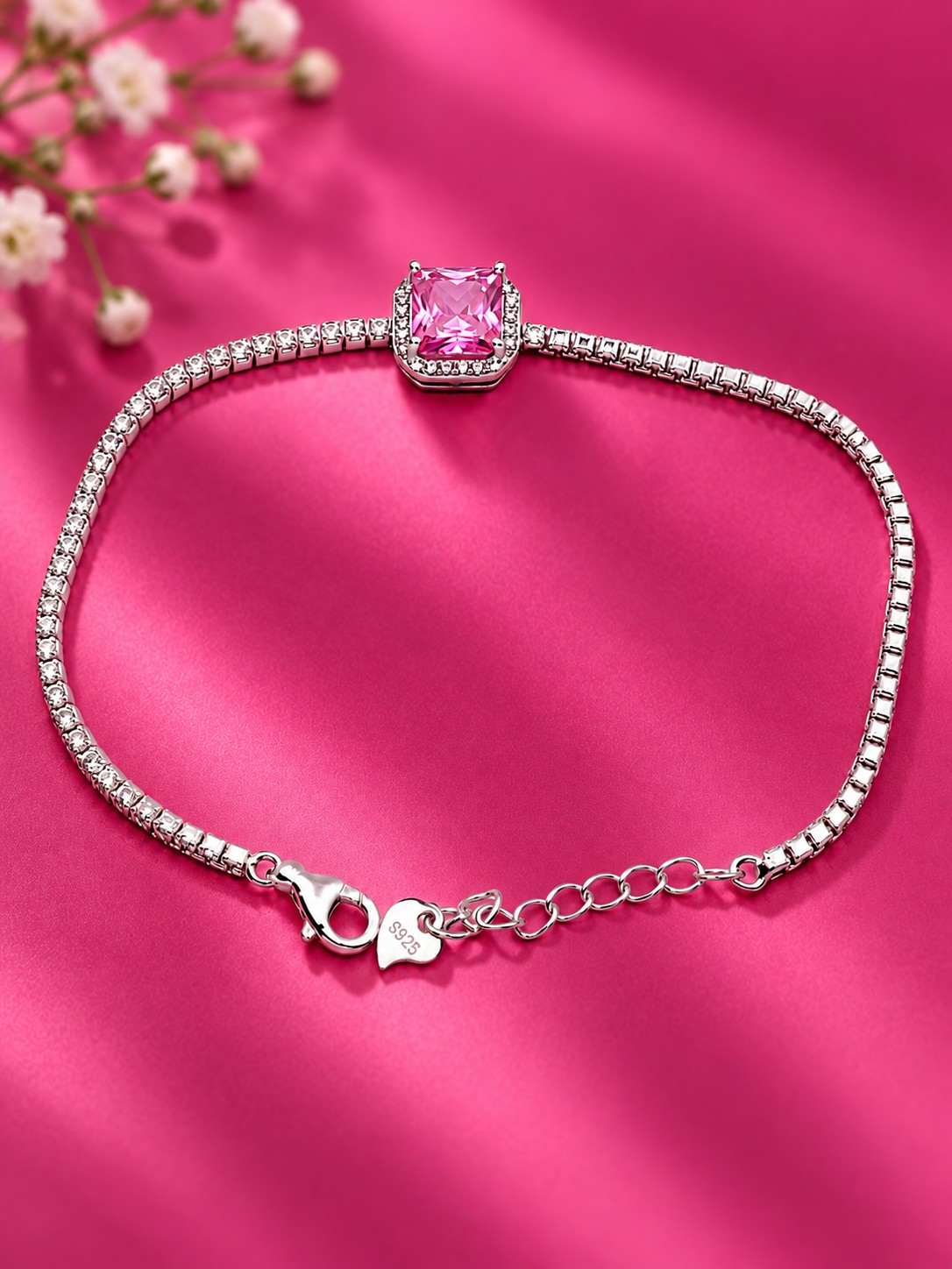 Rosalie Pink Halo Bracelet - Thumbnail 4