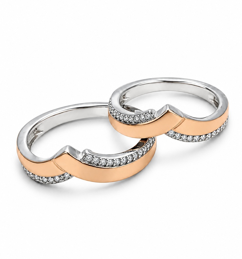 Evermore Duo Couple Rings