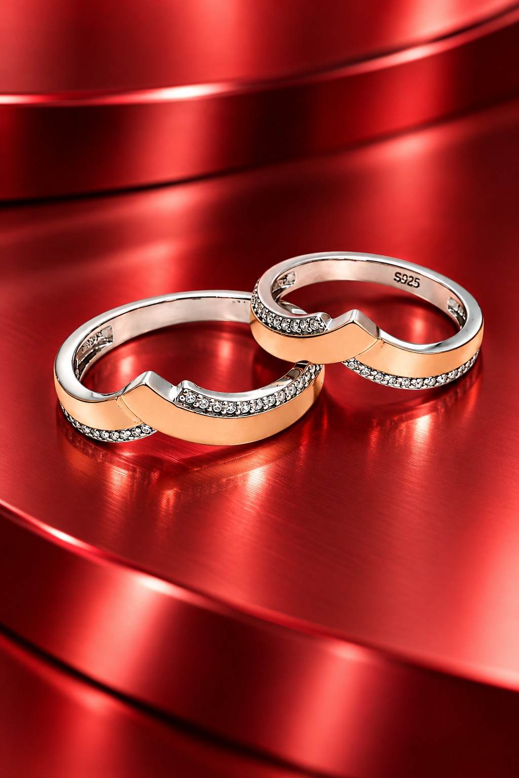 Evermore Duo Couple Rings - Thumbnail 4