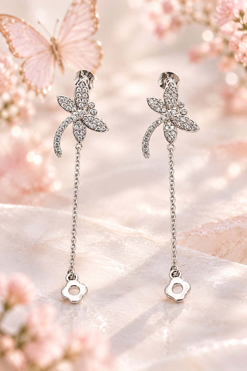Celestia Floral Trail Earrings - Thumbnail 3