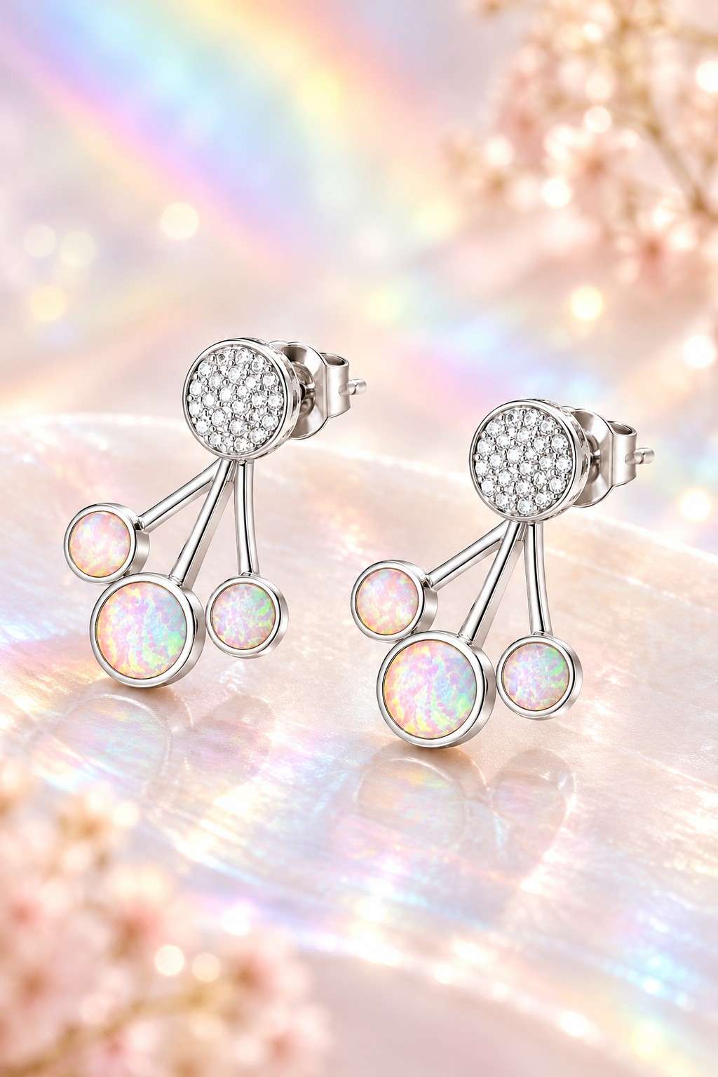 Lunaria Opal Cascade Earrings - Thumbnail 3