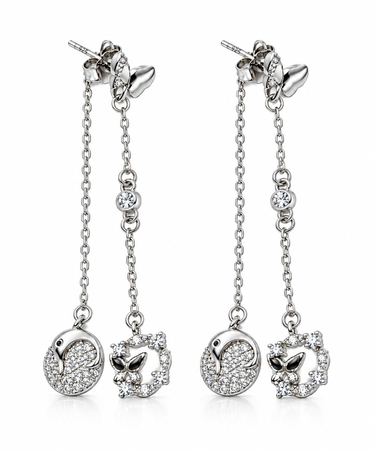 Lunelle Charm Drop Earrings