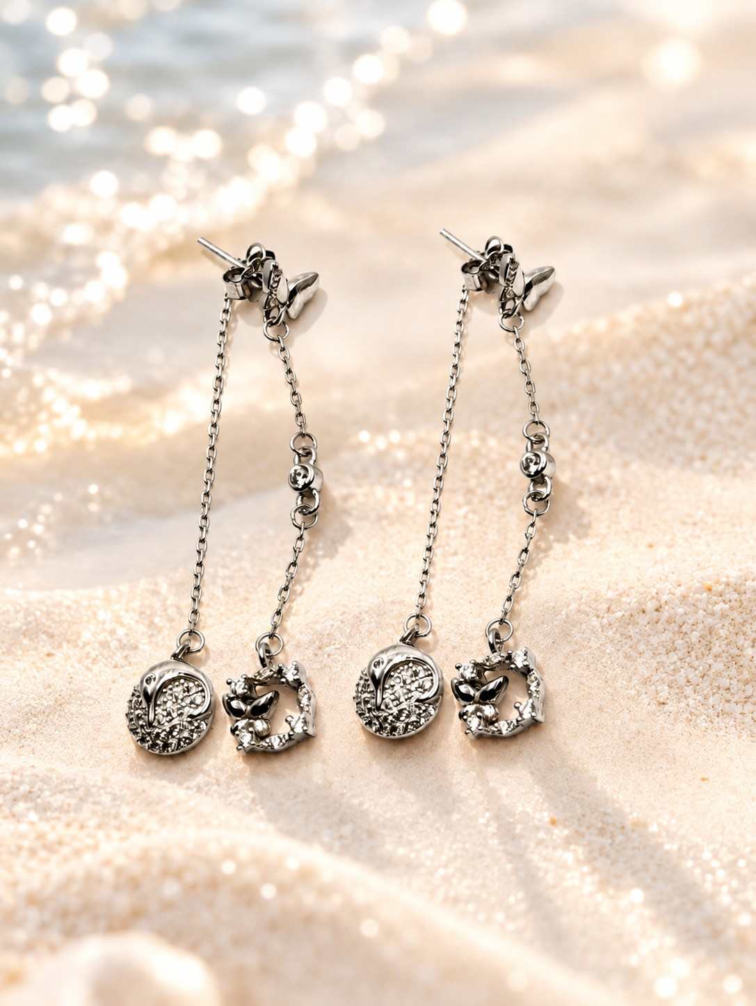 Lunelle Charm Drop Earrings - Thumbnail 4