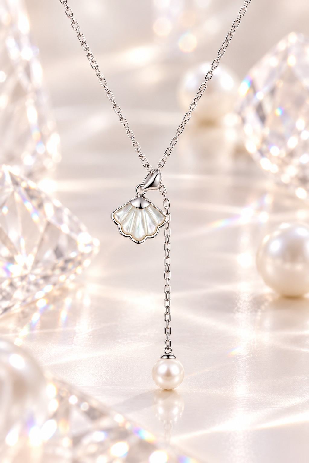 Pearl Shell Elegance Necklace - Thumbnail 3