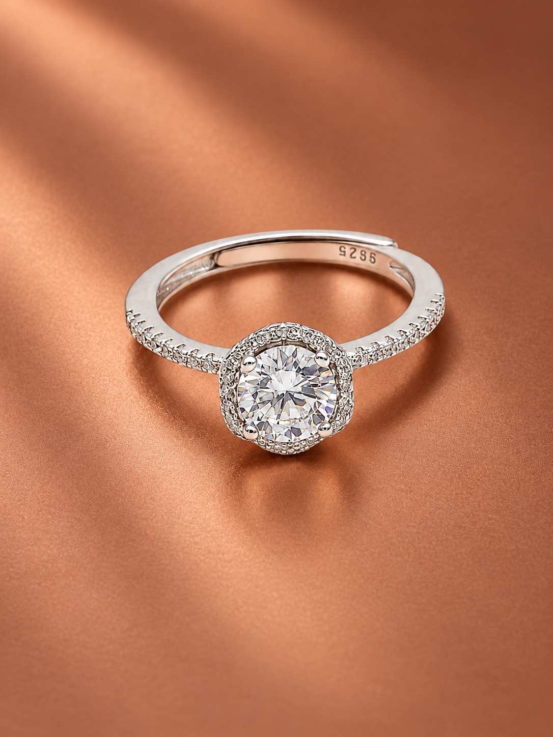 Liora Halo Solitaire Ring - Thumbnail 3