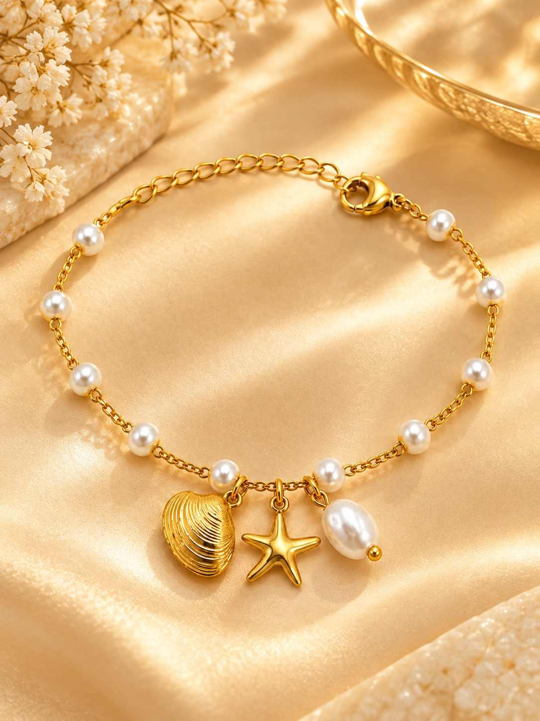 Coastal Pearl Anklet - Thumbnail 3