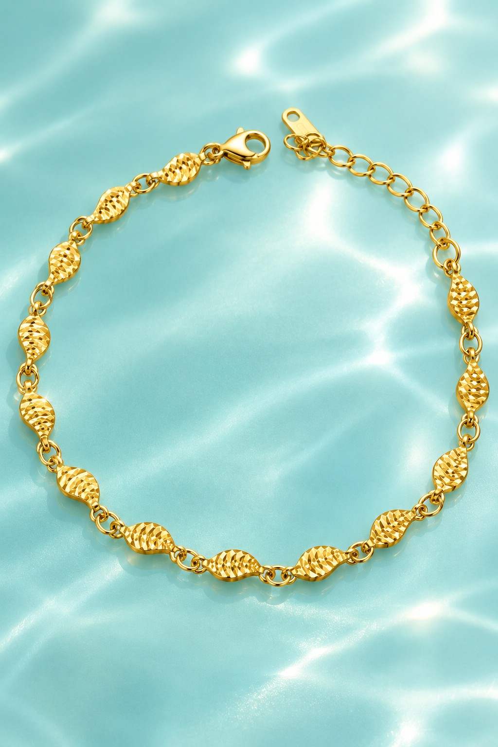 Golden Petal Anklet - Thumbnail 3