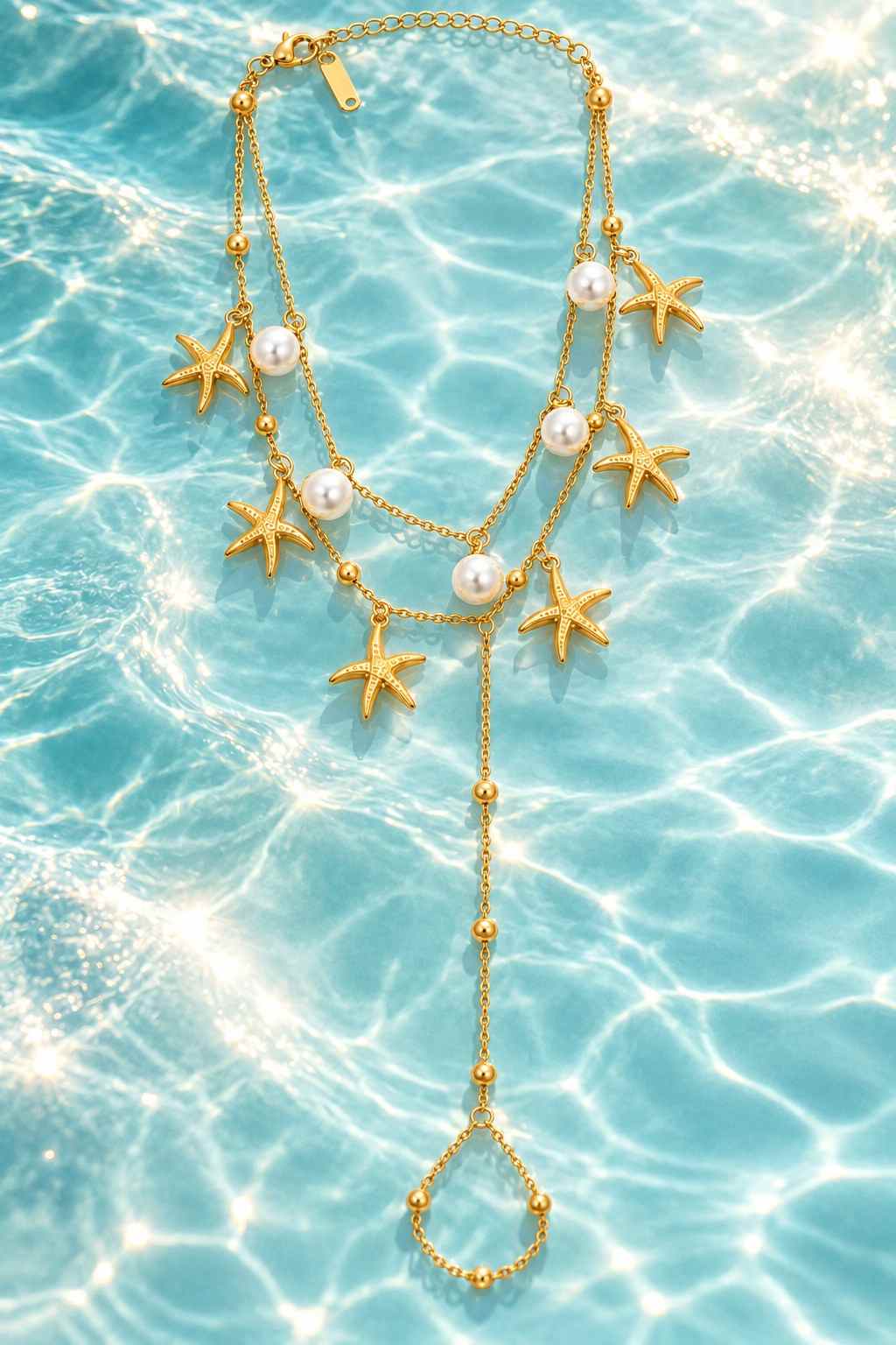 Starlit Pearl Anklet - Thumbnail 3