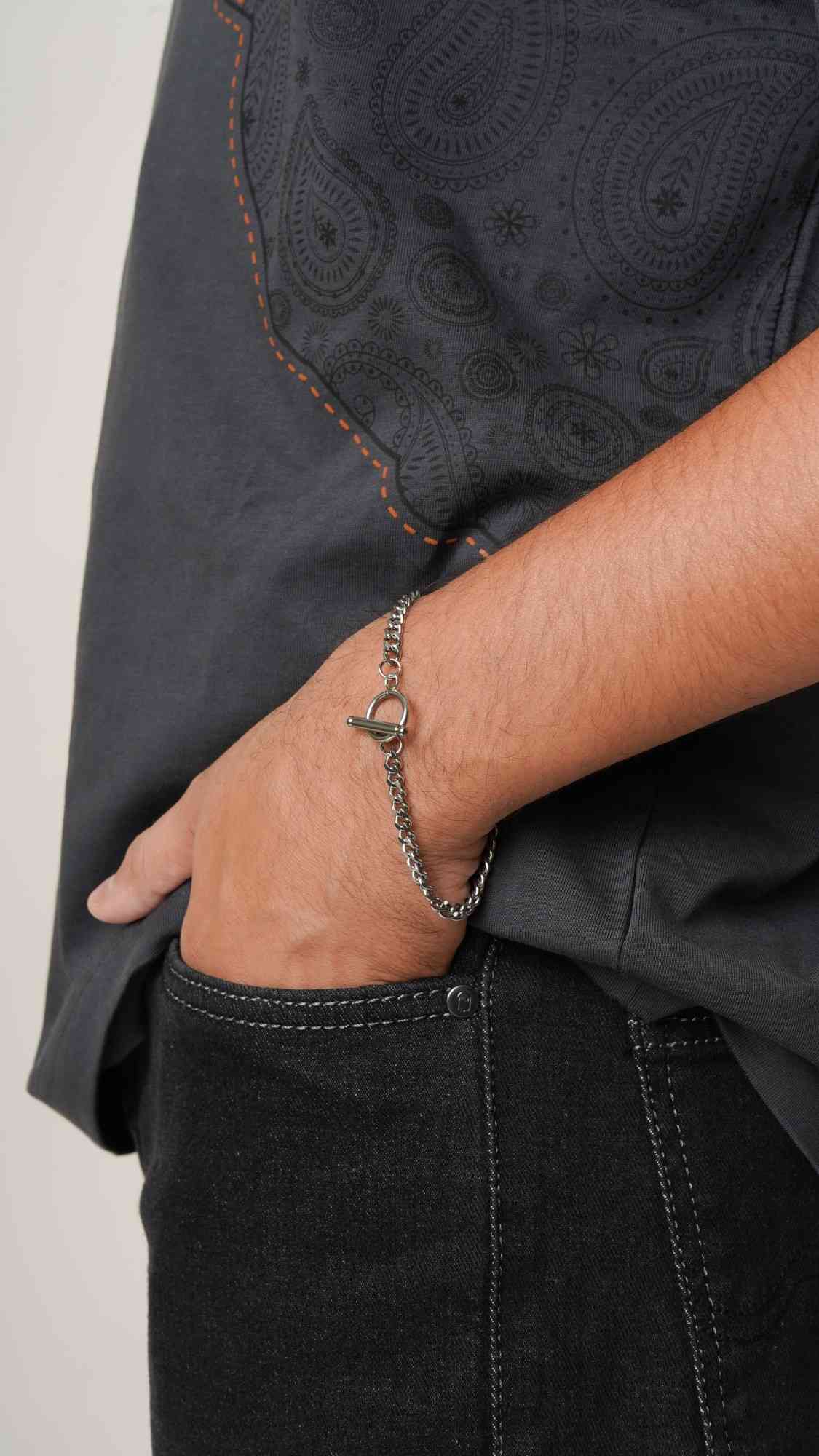 Mason Curb Toggle Bracelet - Thumbnail 2