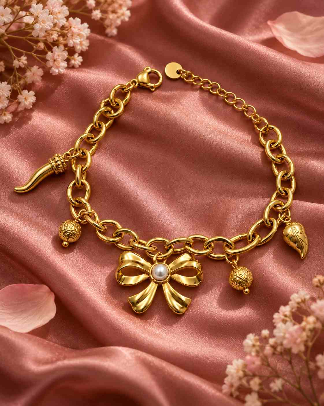 Bow Charm Bracelet - Thumbnail 3