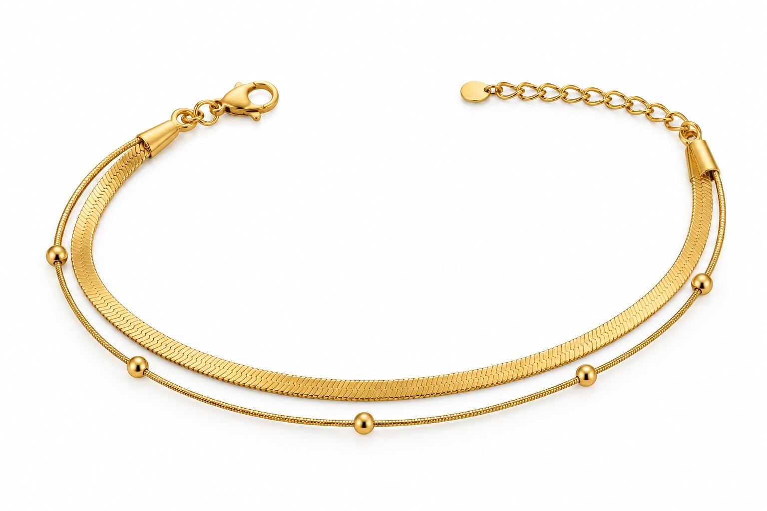 Golden Duo Chain Bracelet