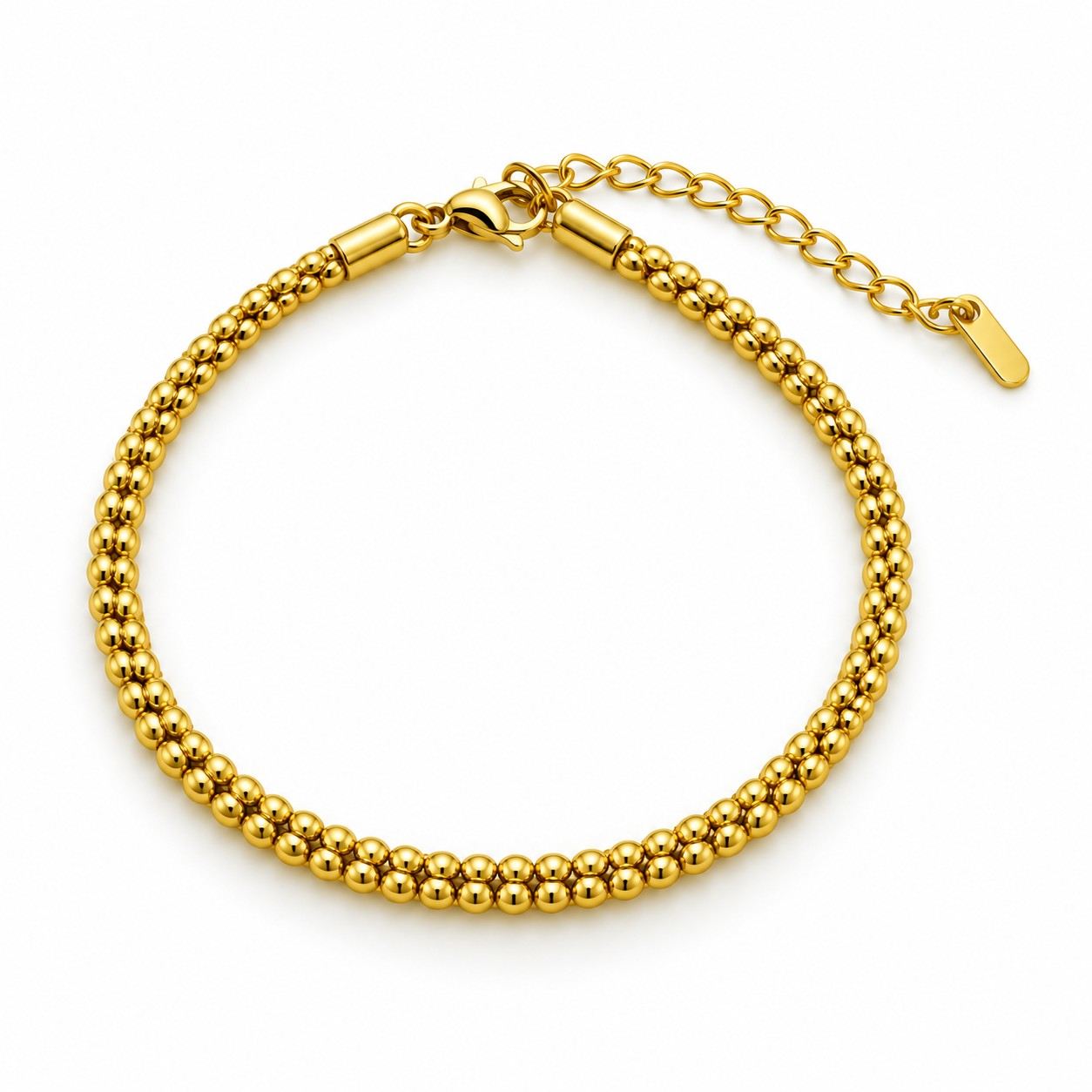 Golden Beaded Bracelet
