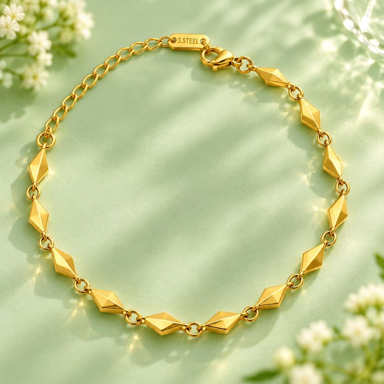 Faceted Link Bracelet - Thumbnail 4