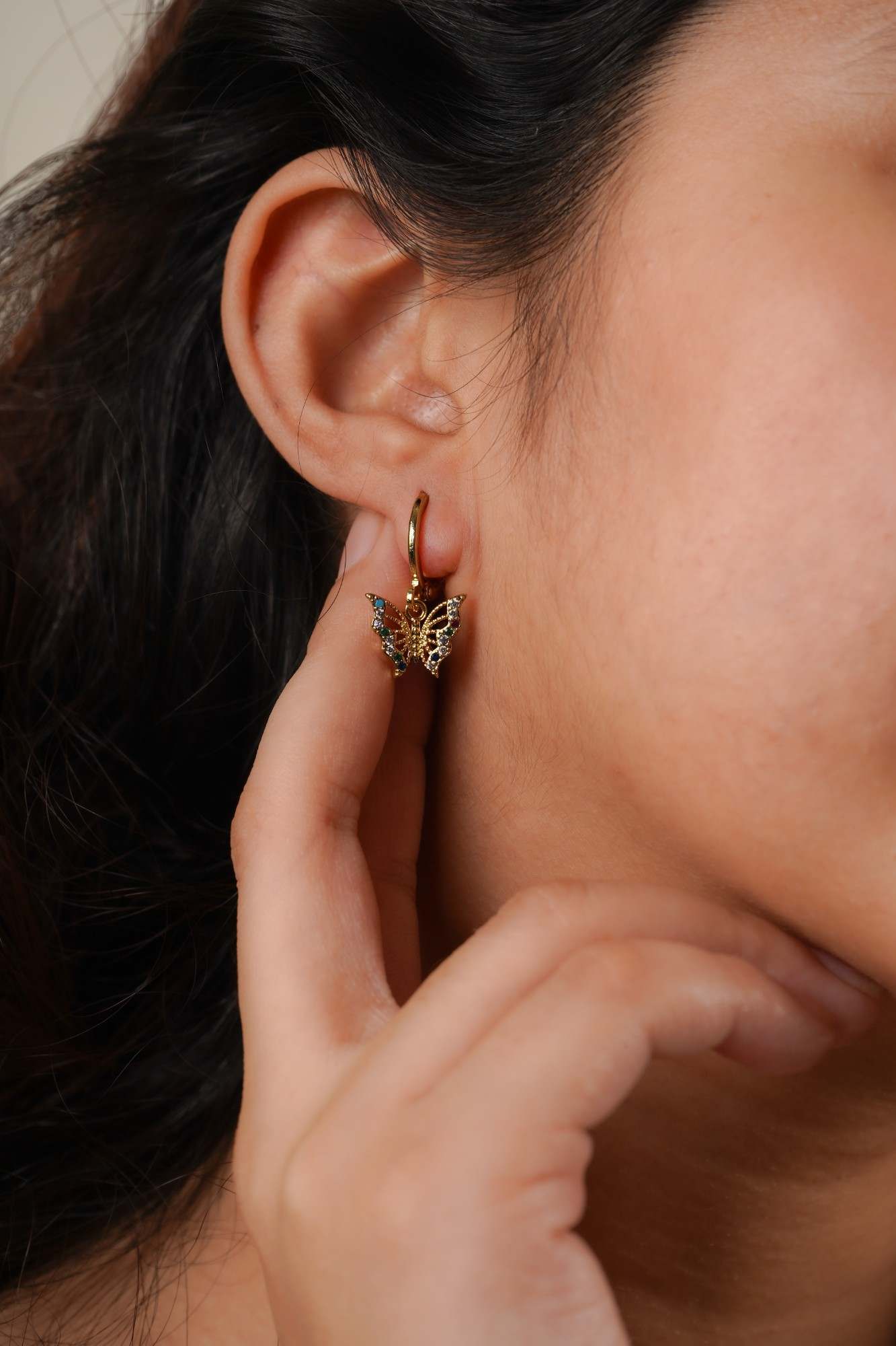 Enchanted Butterfly Hoops - Thumbnail 2