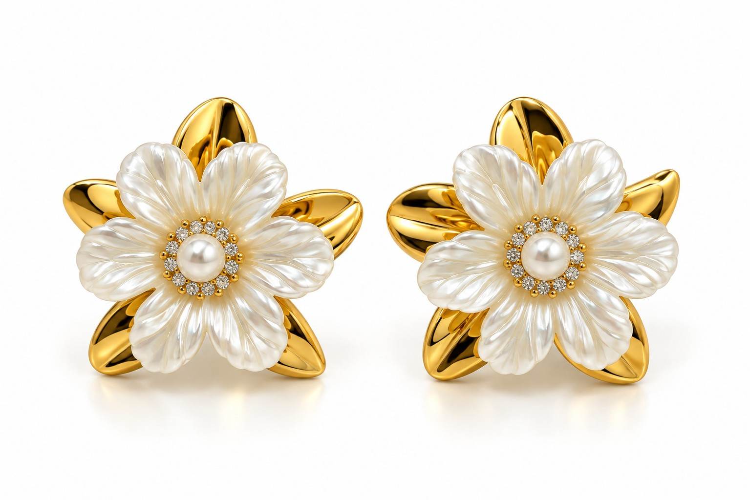 Pearl Blossom Studs