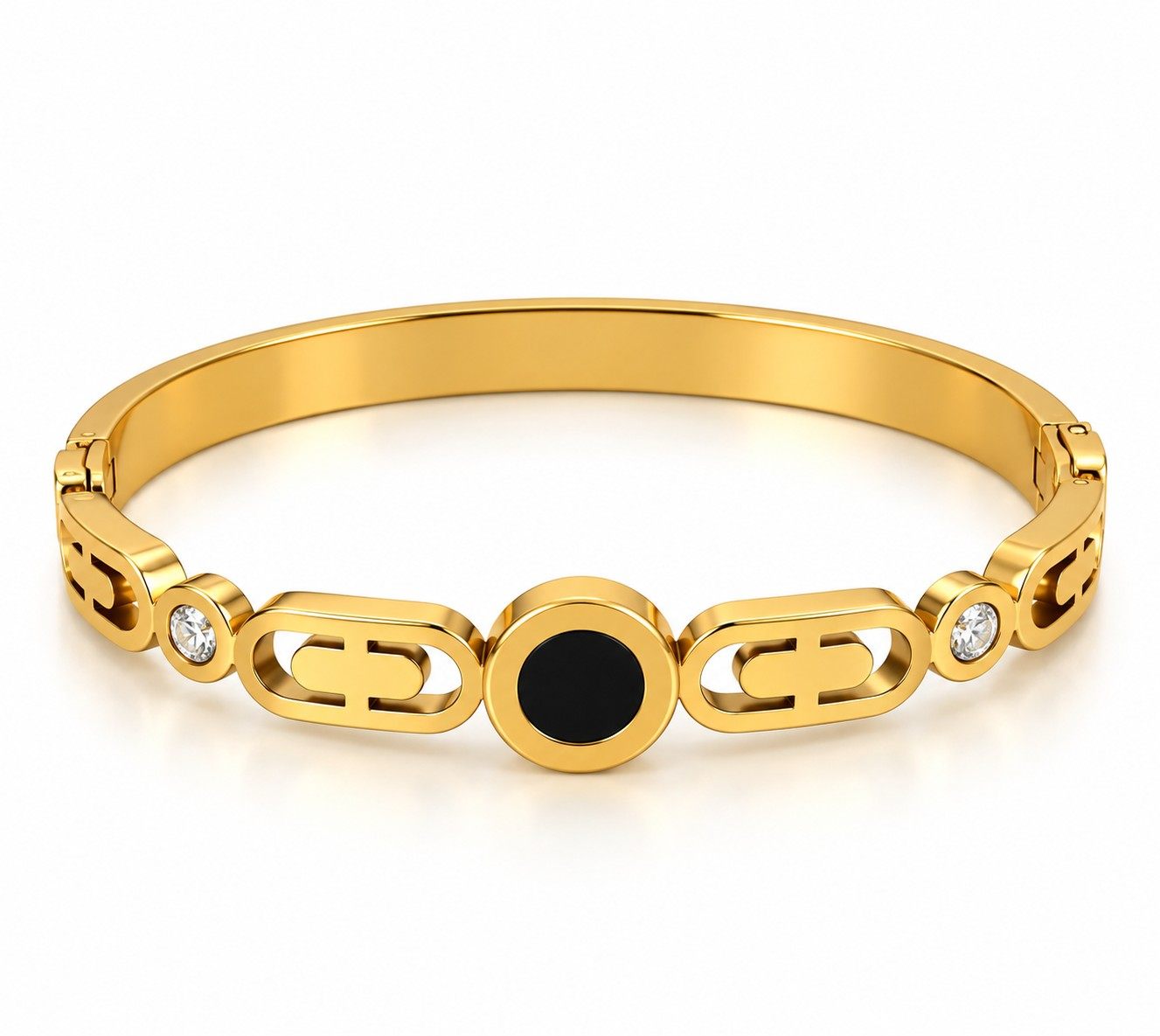 Noir Link Accent Bangle