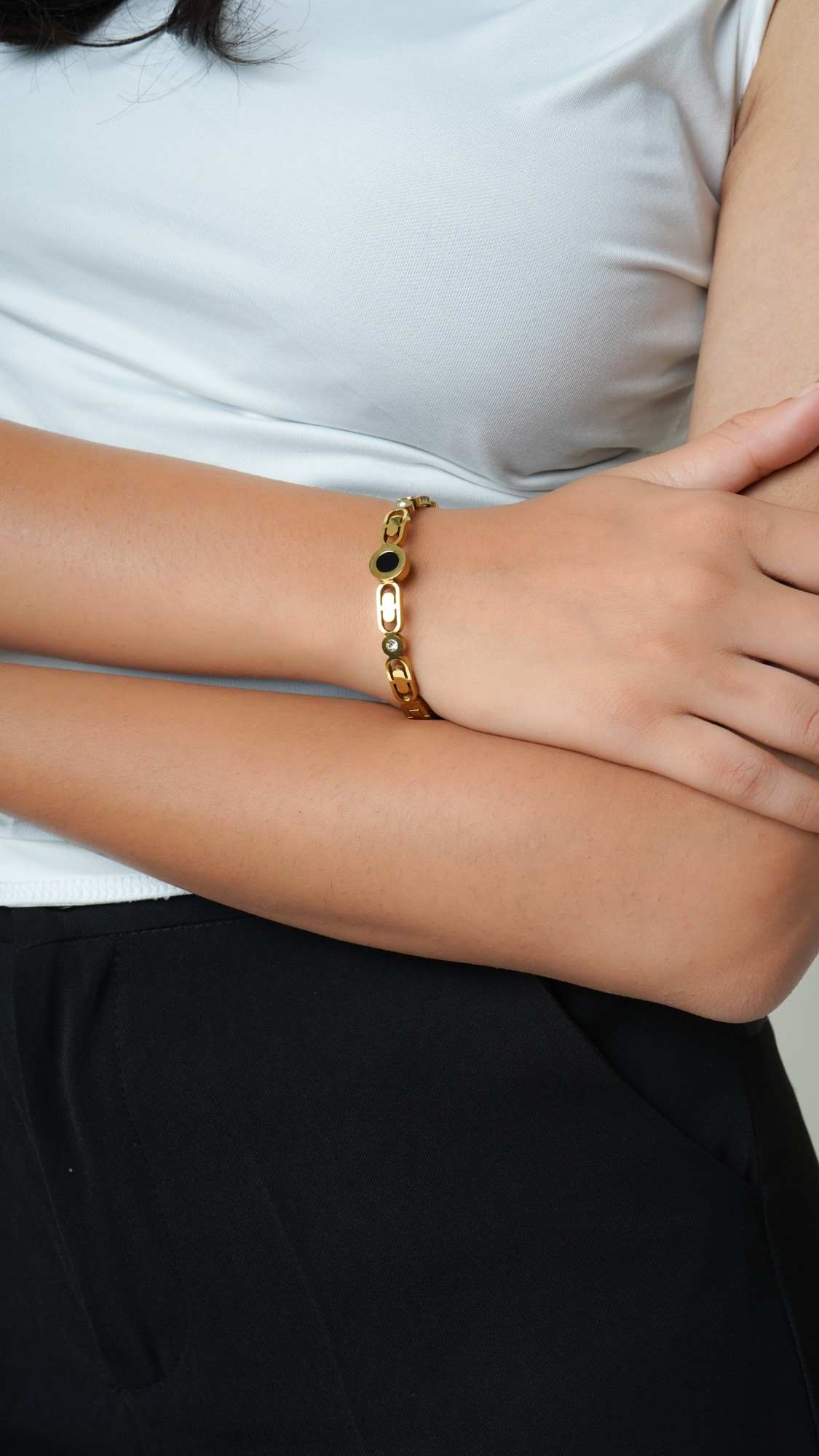 Noir Link Accent Bangle - Thumbnail 2