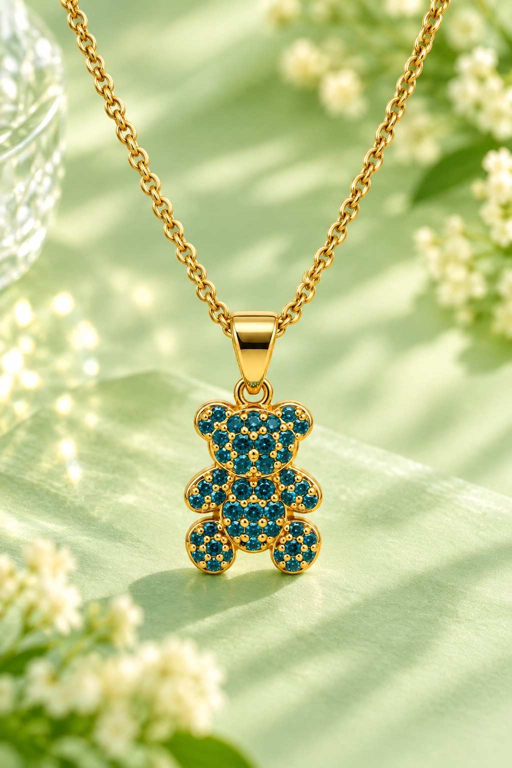 Teddy Charm Necklace - Thumbnail 3