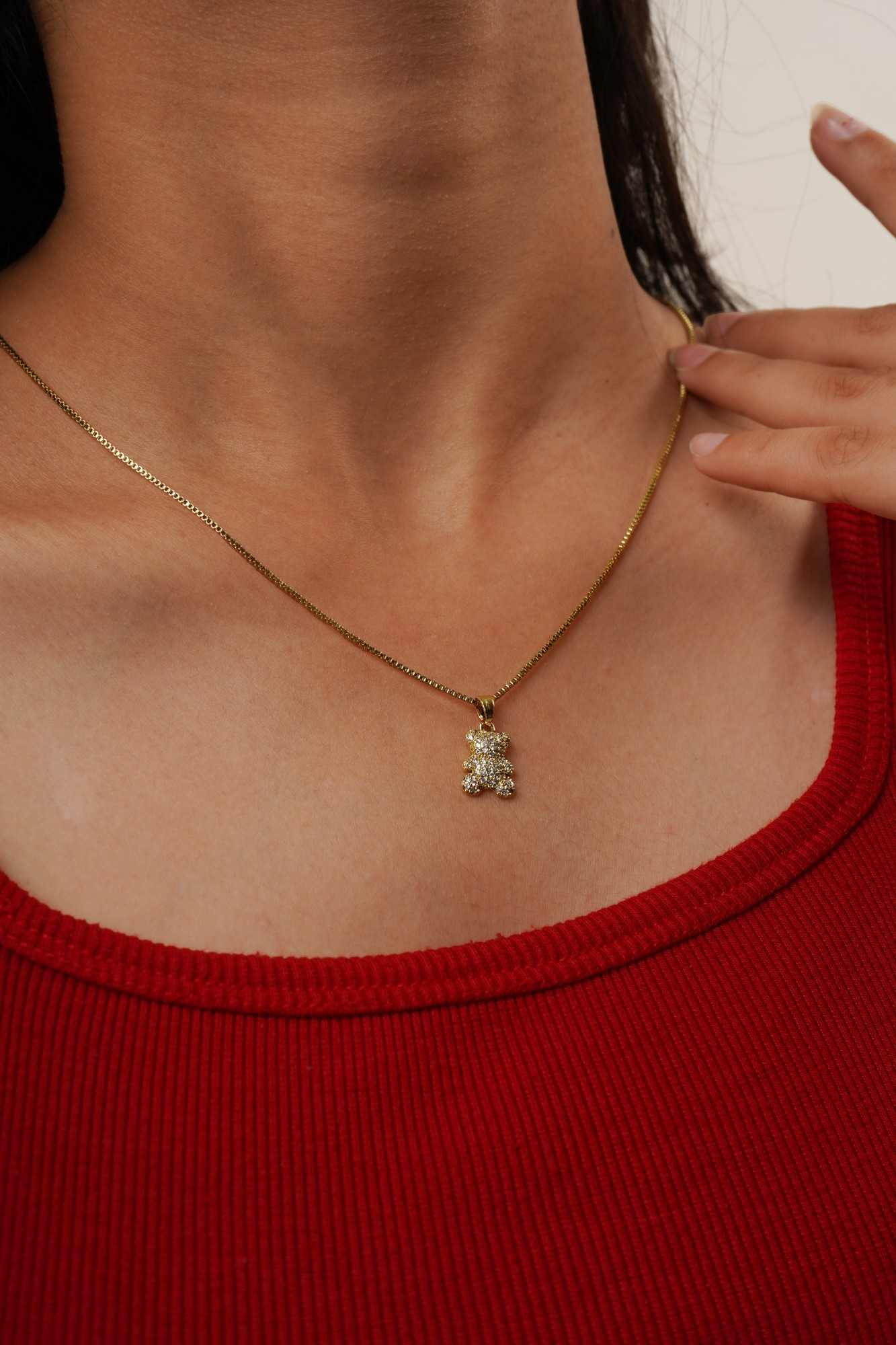Teddy Charm Necklace - Thumbnail 2