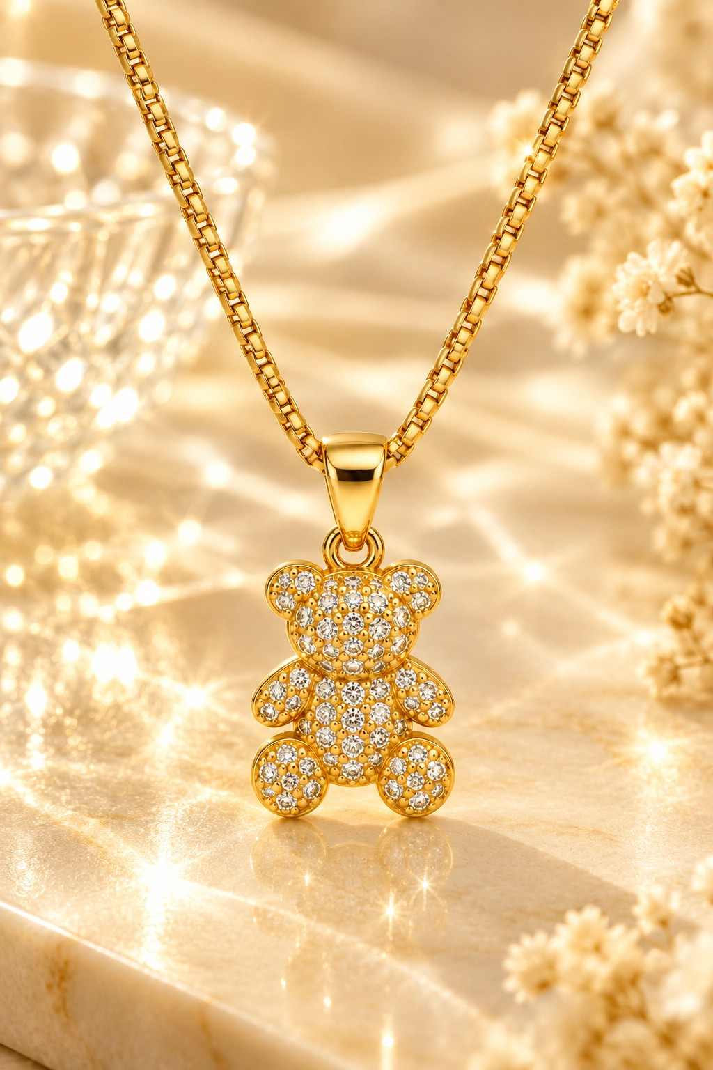 Teddy Charm Necklace - Thumbnail 3