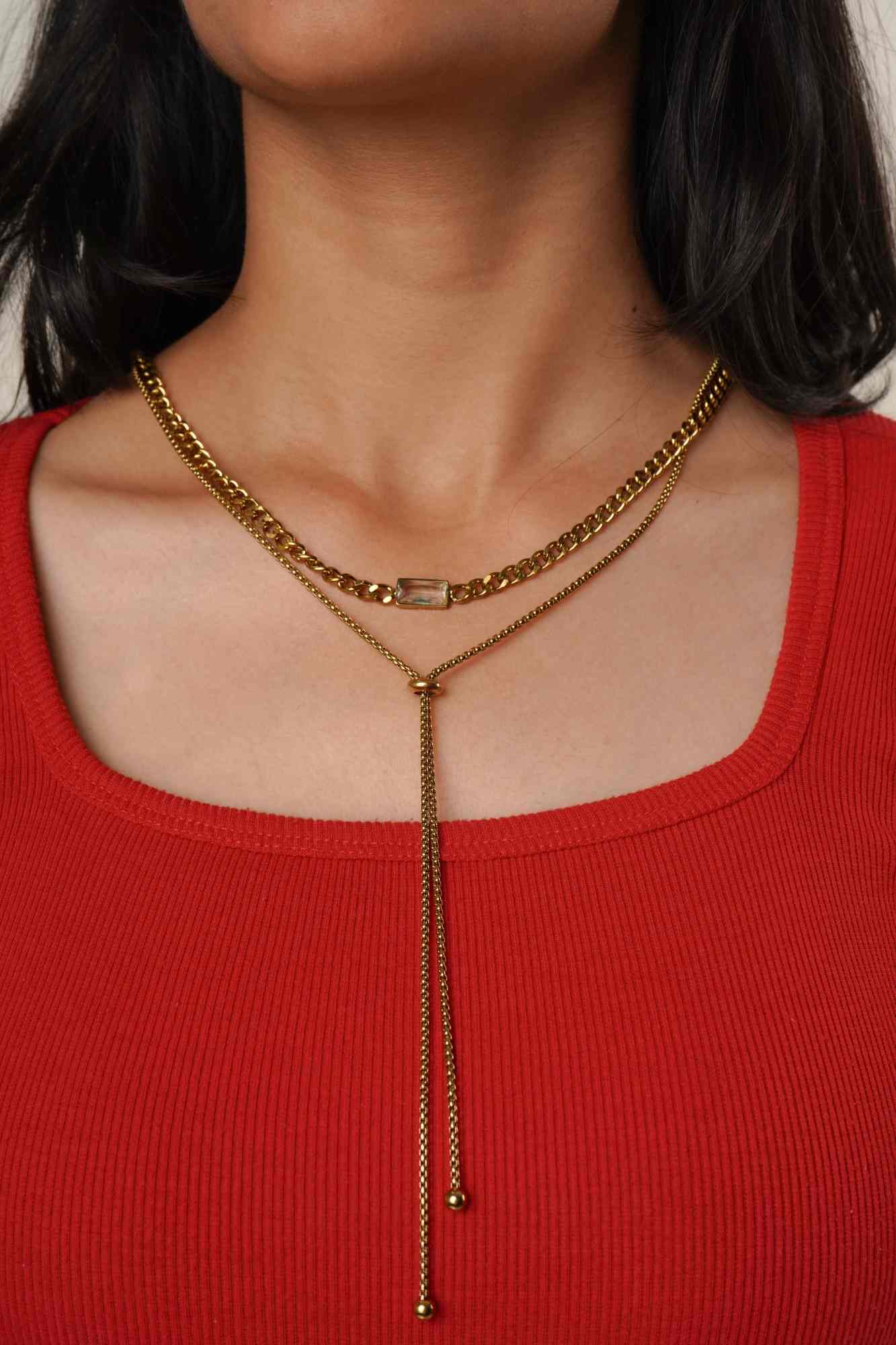 Elara Cascade Necklace - Thumbnail 2