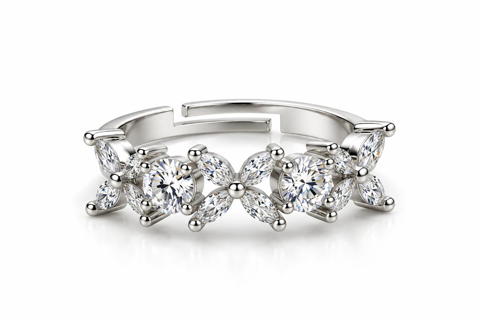 Celeste Bloom Crystal Ring
