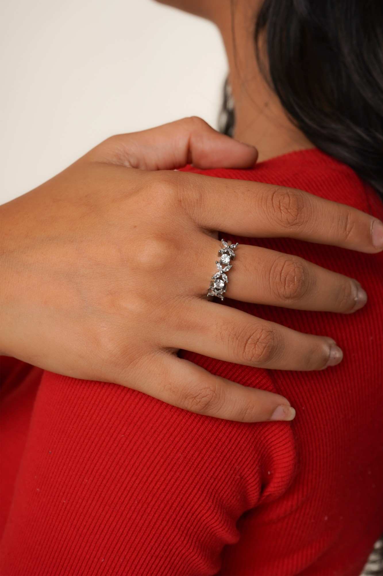 Celeste Bloom Crystal Ring - Thumbnail 2