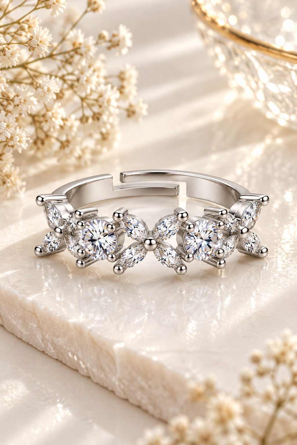 Celeste Bloom Crystal Ring - Thumbnail 3