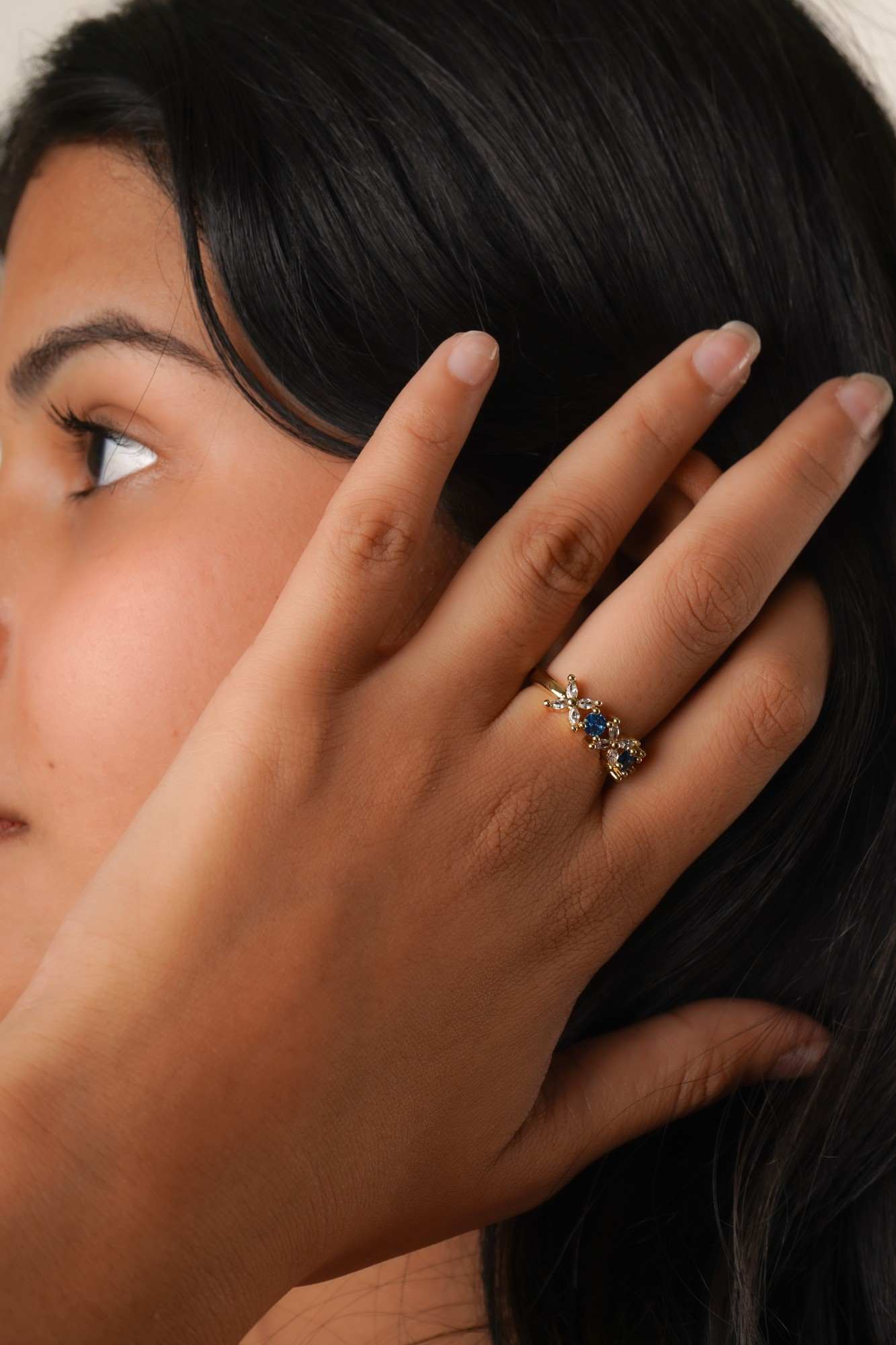 Sapphire Bloom Radiance Ring - Thumbnail 2