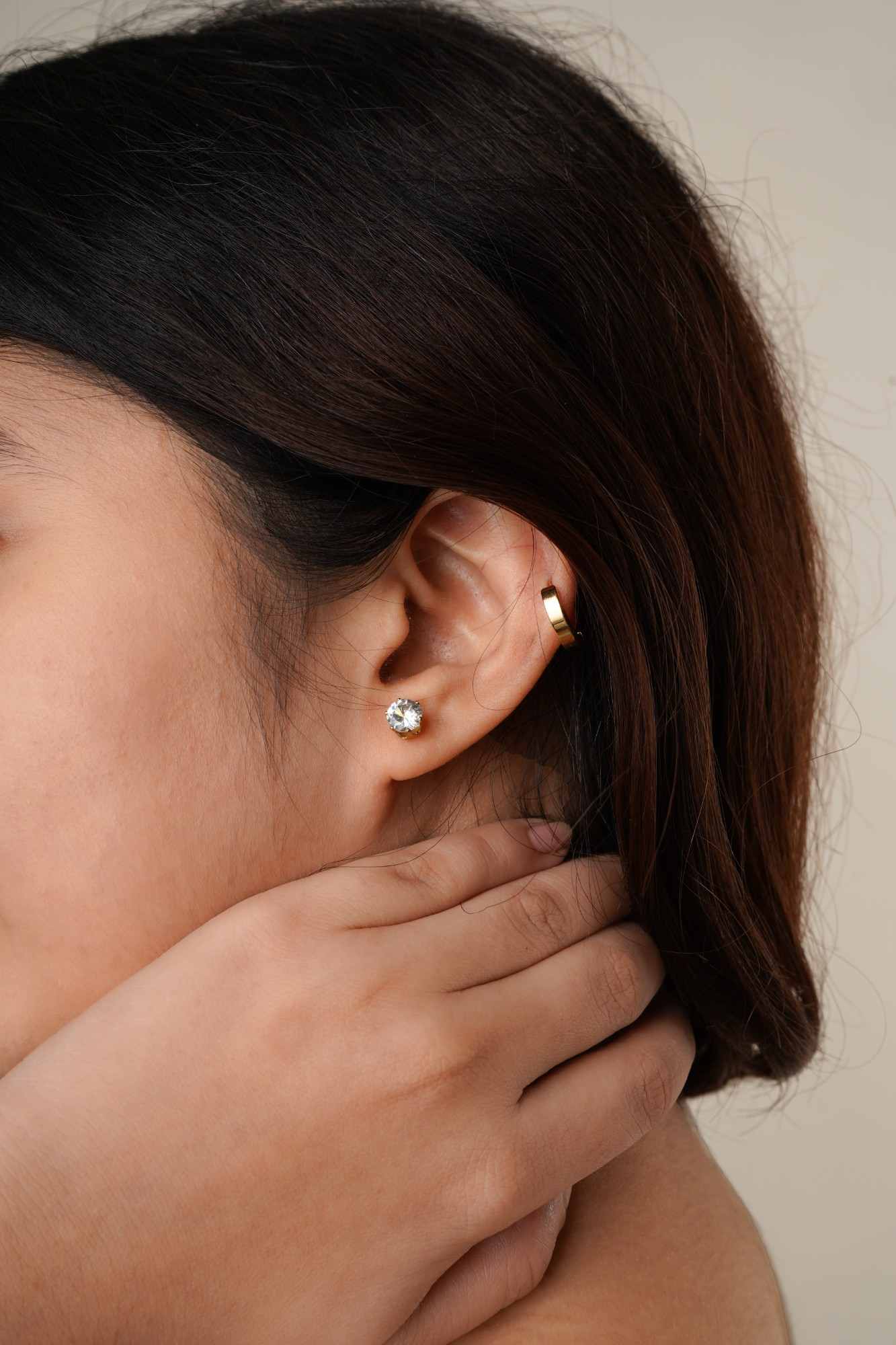 Golden Trio Earring Set - Thumbnail 2