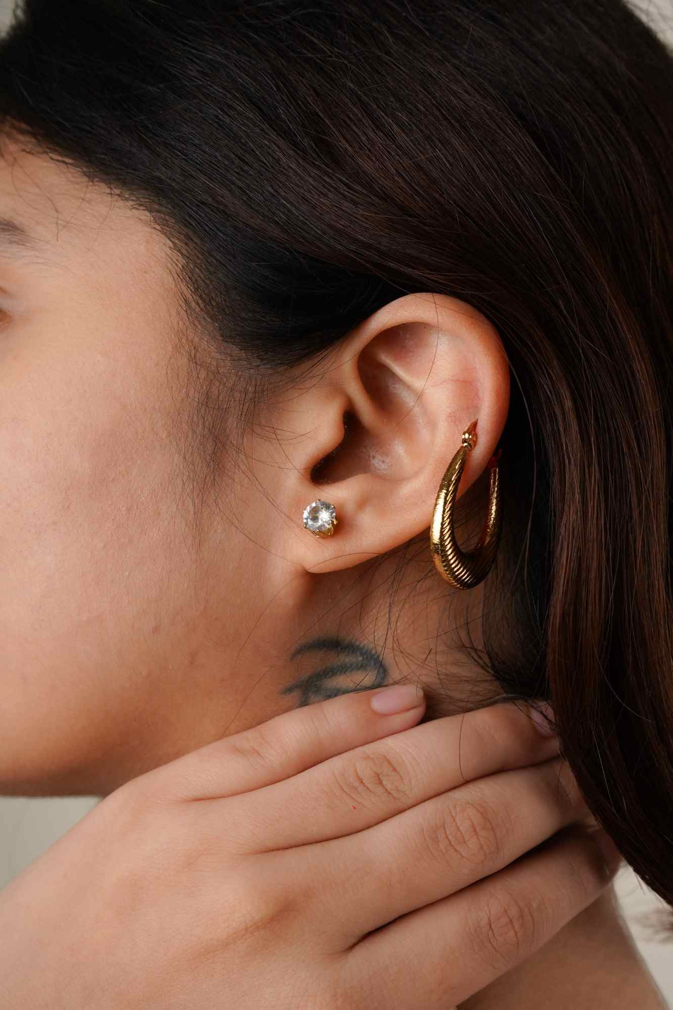 Golden Trio Earring Set - Thumbnail 3